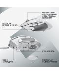 Гейминг мишка Logitech - G502 X Lightspeed EER2, оптична, бяла  - 6t